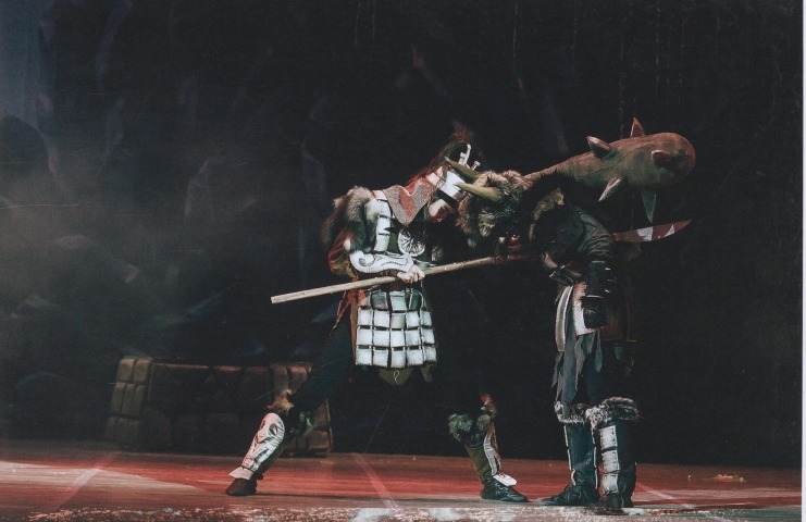 Обложка Электронного документа: Василий Эверстов и Дьулустан Харлампьев в этнобалете "Куллустай Бэргэн" композитора Игоря Воробьёва: [фотография]