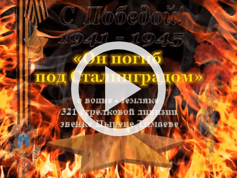Обложка Электронного документа: Он погиб под Сталинградом...: [видеозапись]