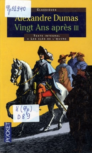 Обложка Электронного документа: Vingt ans aprés