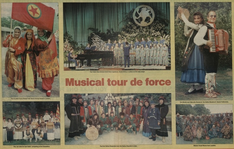 Обложка Электронного документа: Making friends: [photo of Yakut dancers from Dance group "Erel" in the International Musical Eisteddfod in Llangollen]