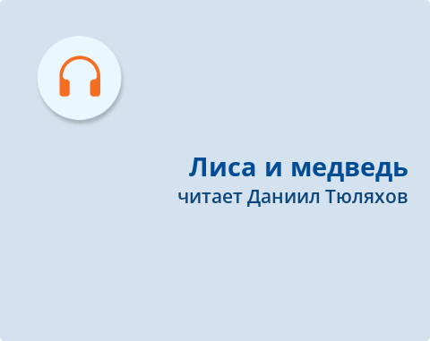 Обложка Электронного документа: Лиса и медведь: якутская сказка. [аудиозапись]