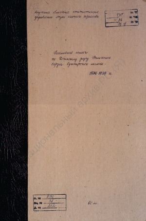 Обложка Электронного документа: Посемейный список по Сунтарскому наслегу Хочинского улуса Вилюйского округа. 1 октября 1926 г. - 1 октября 1927 г.