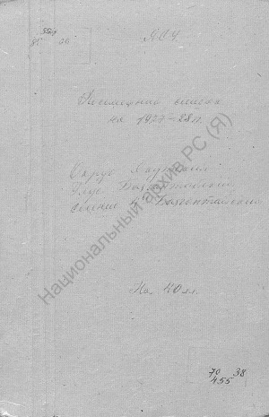 Обложка Электронного документа: Посемейный список по 4-му Баягантайскому наслегу Баягантайского улуса Якутского округа. 1 октября 1927 г. - 1 октября 1928 г.