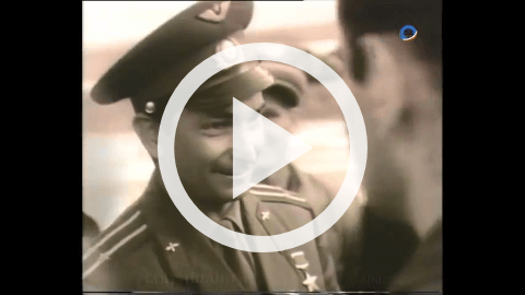 Обложка Электронного документа: Приезд Валерия Быковского в Якутию: кинорепортаж [видеозапись]