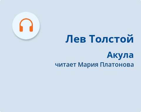 Обложка Электронного документа: Акула: [аудиозапись]