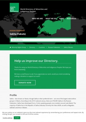 Обложка Электронного документа: Sakha (Yakuts)