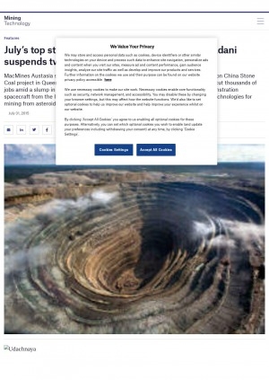 Обложка Электронного документа: July’s top stories: Anglo and Lonmin jobs cuts, Adani suspends two contractors